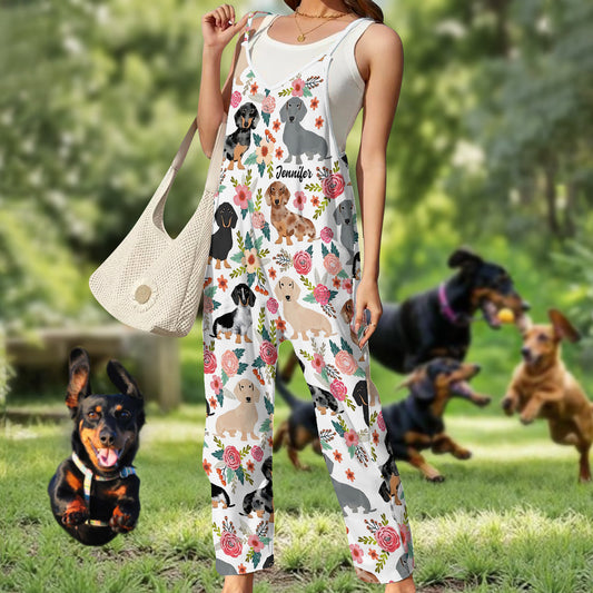 Adorables teckels - Salopettes/combinaisons amples personnalisées pour teckels