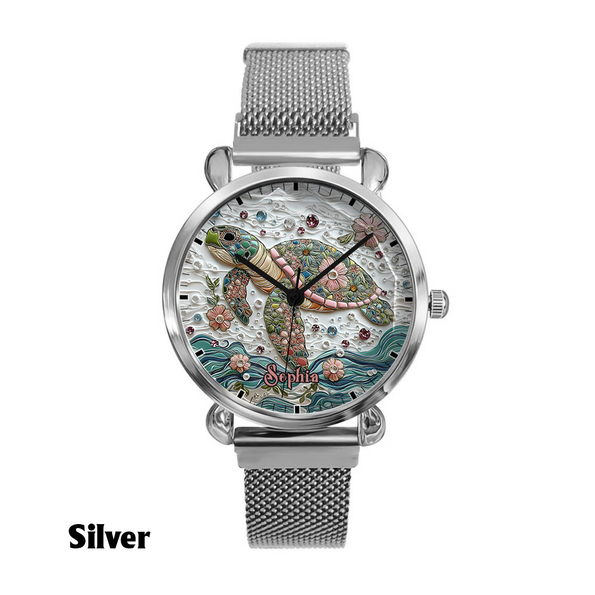 Beautiful Turtle - Personalized Turtle Women Hand Watch