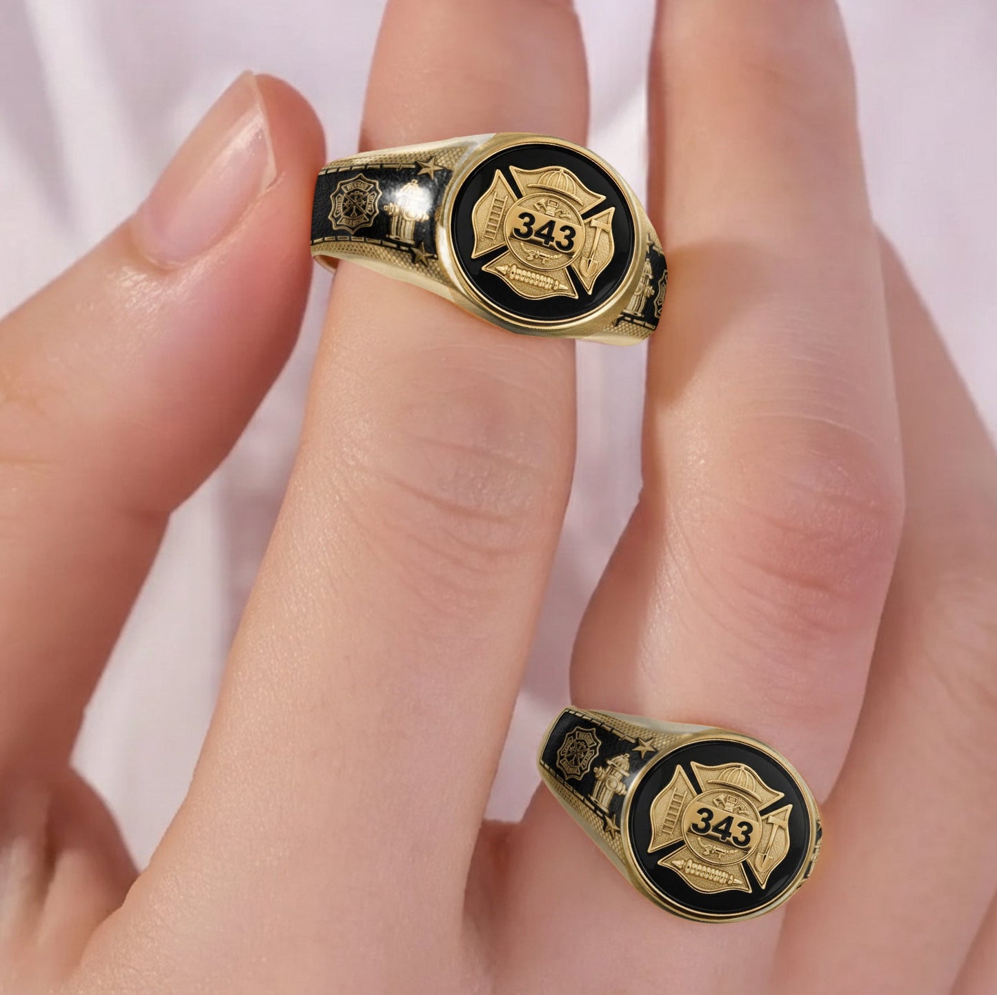 Strong One – Personalisierter Feuerwehr-Siegelring