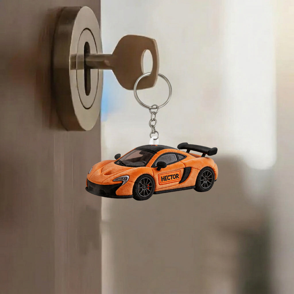 Personalisierter Plüsch-Schlüsselanhänger für Auto-Liebhaber