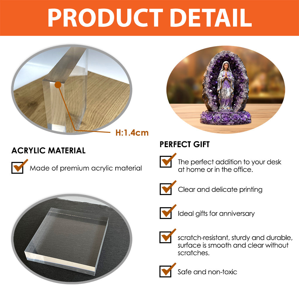 Croire - Plaque acrylique chrétienne personnalisée en forme sur mesure