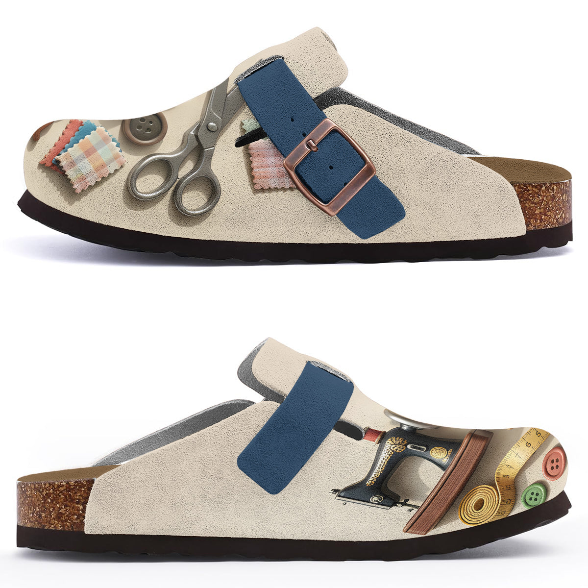 Go Away, I'm Sewing - Personalized Sewing Clogs With Arch Support