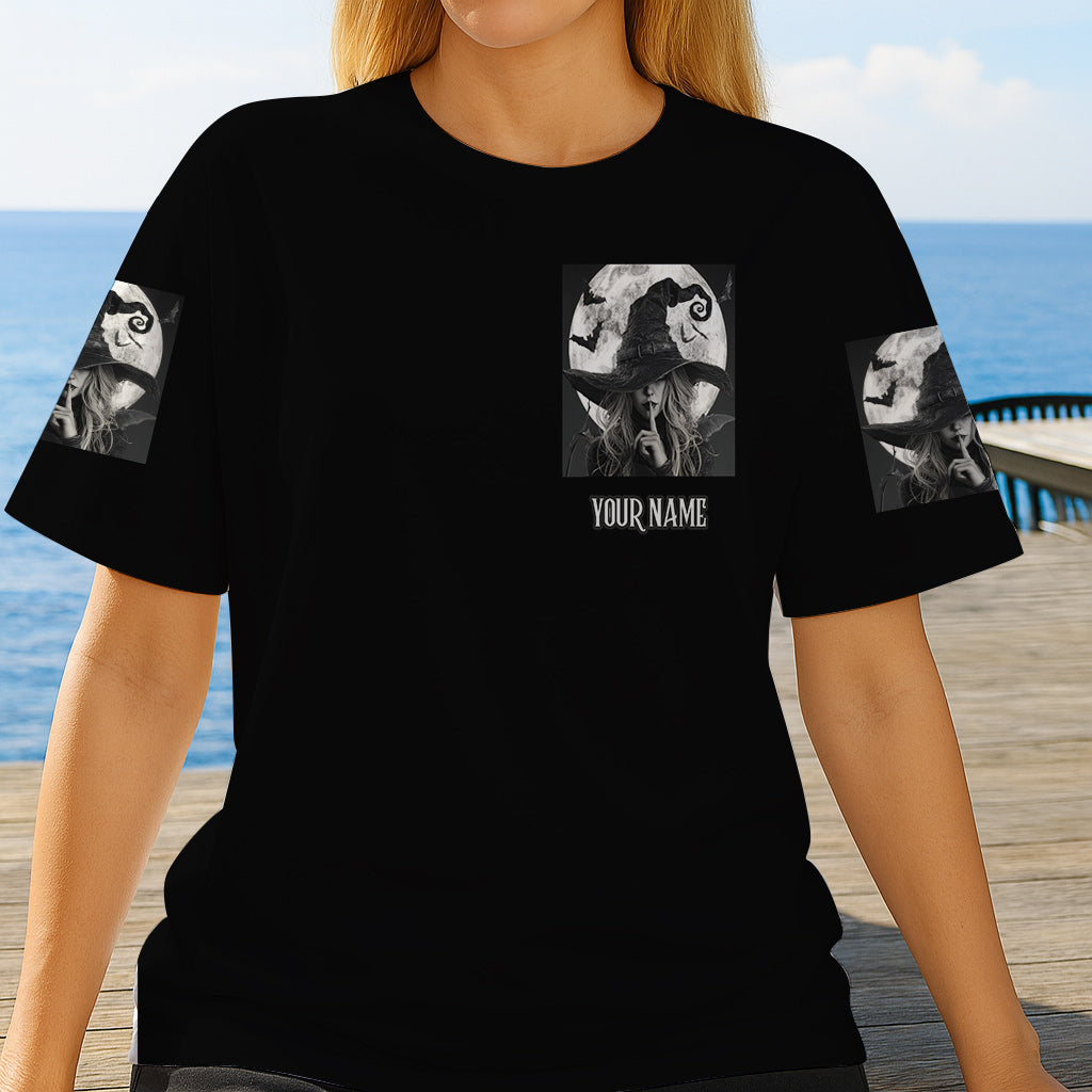 A Wee Bit Wicked - Personalized Witch All Over Shirt