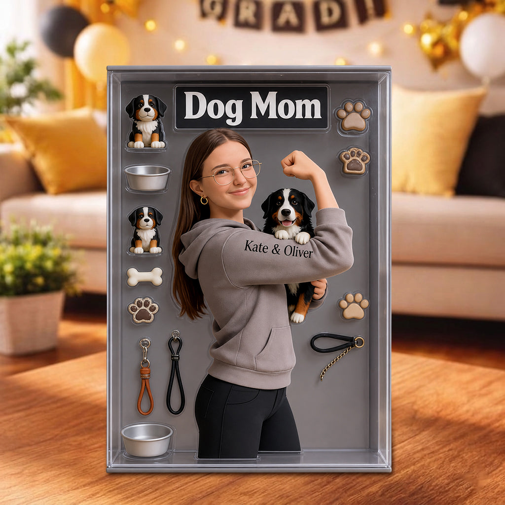 Dog Mom Dog Dad - Personalized Dog Acrylic Display Box