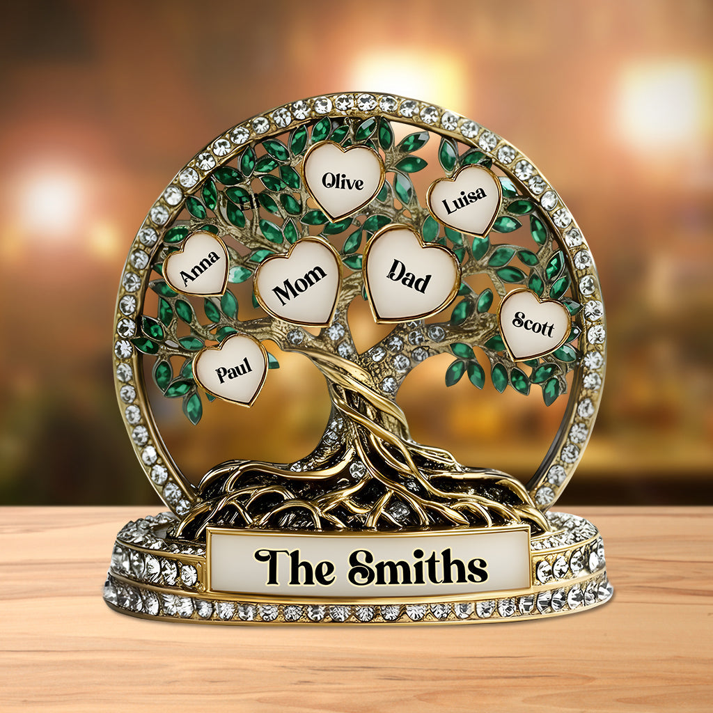 Family Tree - Personalized Family Custom Shaped Acrylic Plaque