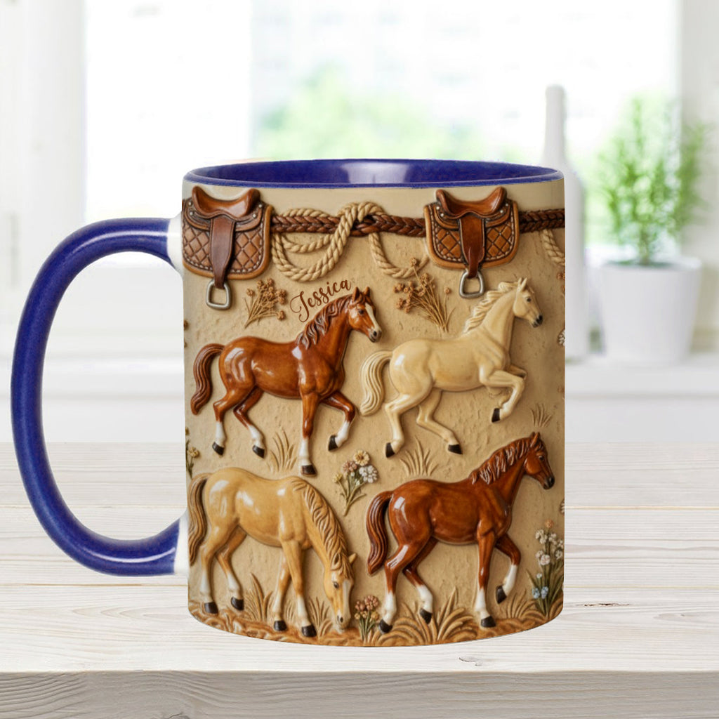 Love Horse - Personalized Horse Accent Mug