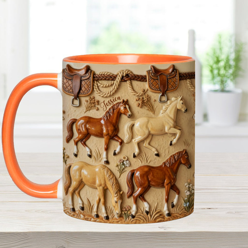 Love Horse - Personalized Horse Accent Mug