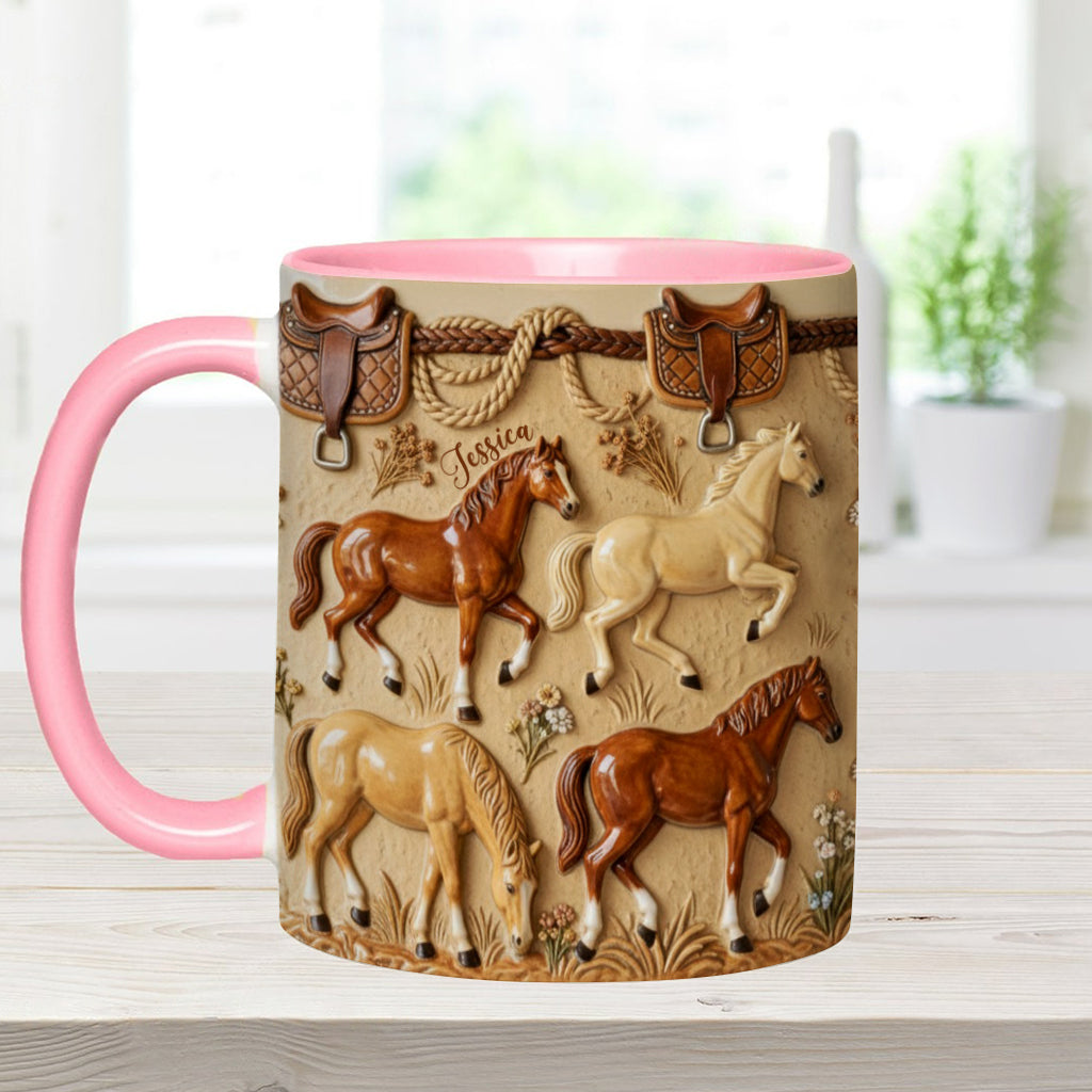 Love Horse - Personalized Horse Accent Mug