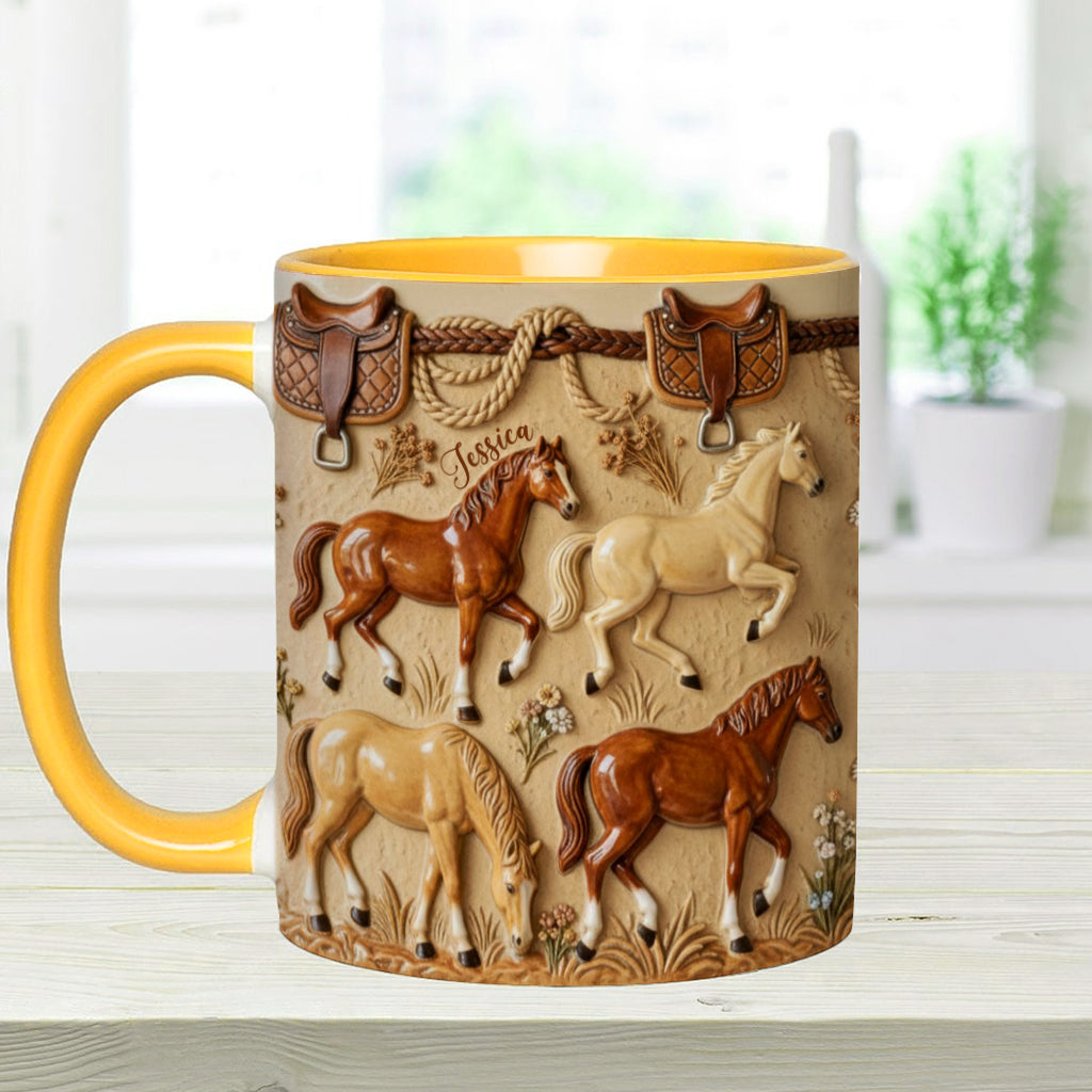Love Horse - Personalized Horse Accent Mug