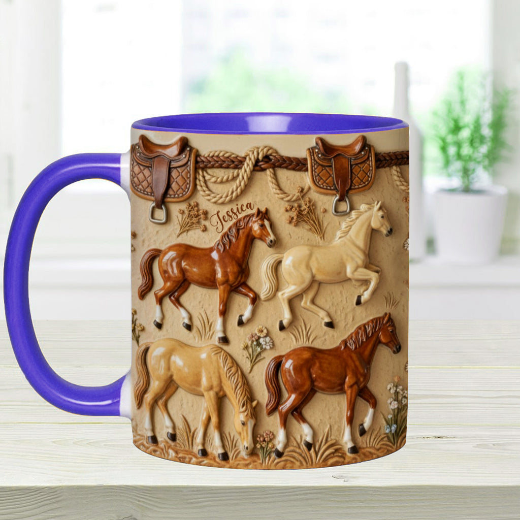 Love Horse - Personalized Horse Accent Mug