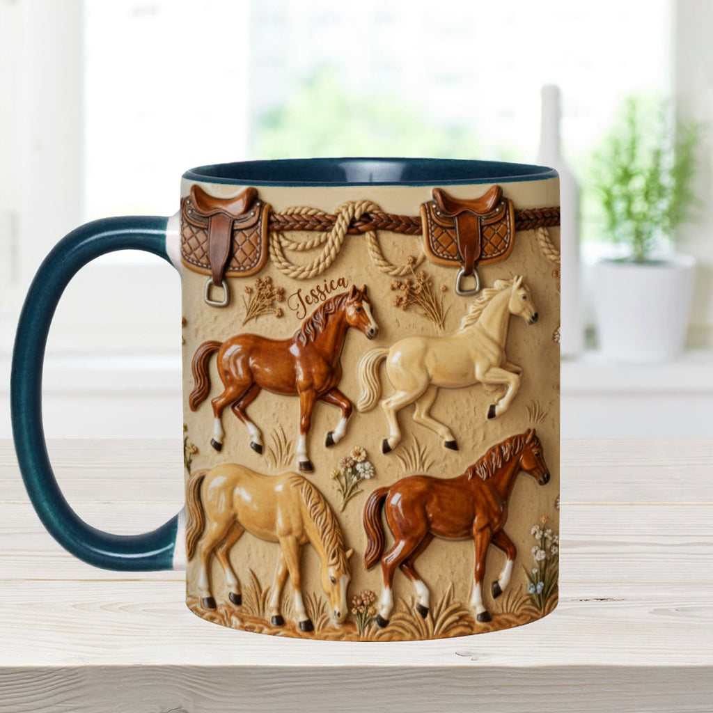 Love Horse - Personalized Horse Accent Mug