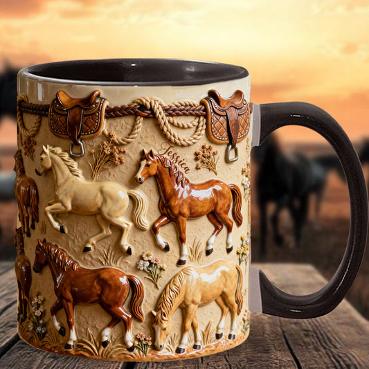 Love Horse - Personalized Horse Accent Mug