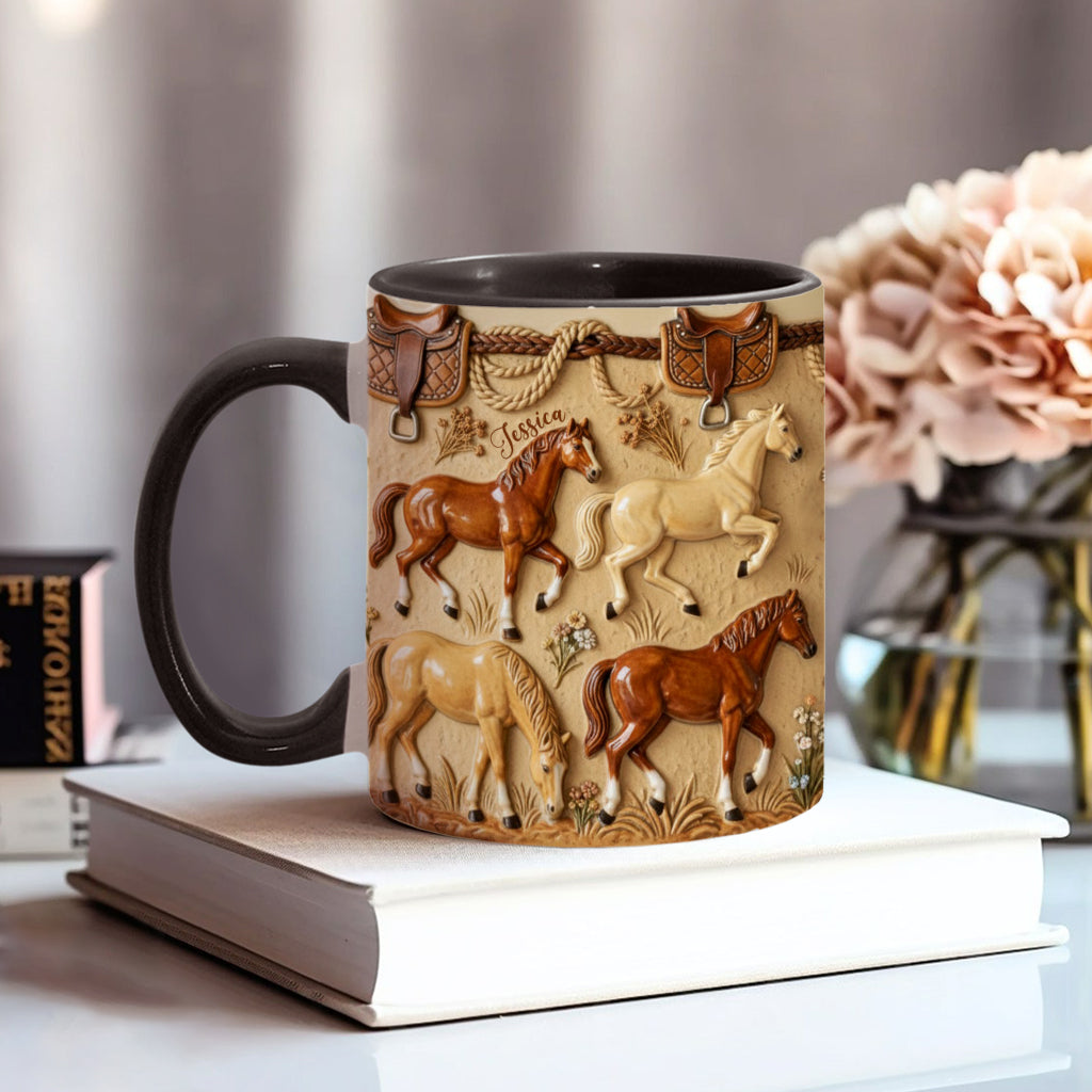 Love Horse - Personalized Horse Accent Mug