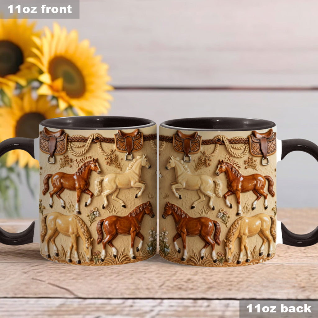 Love Horse - Personalized Horse Accent Mug