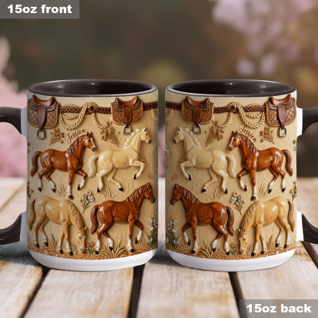 Love Horse - Personalized Horse Accent Mug