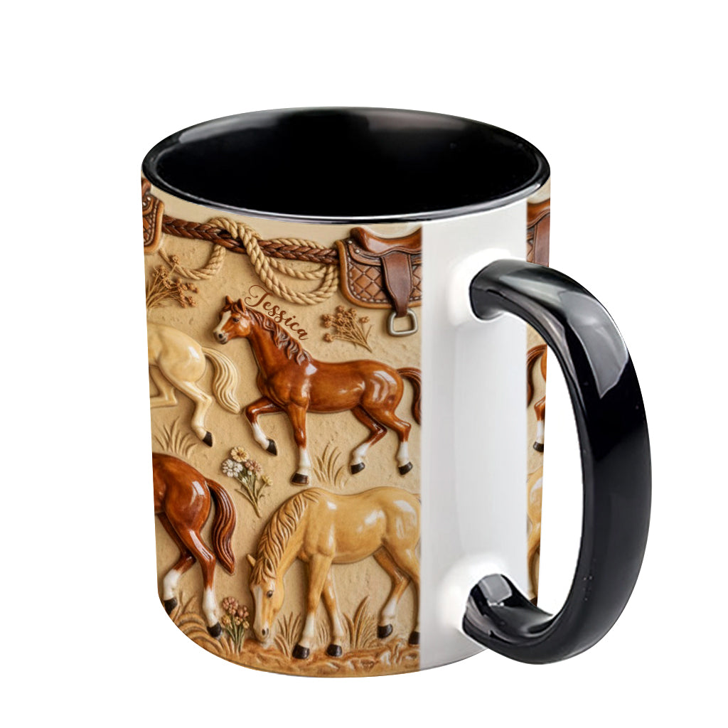 Love Horse - Personalized Horse Accent Mug