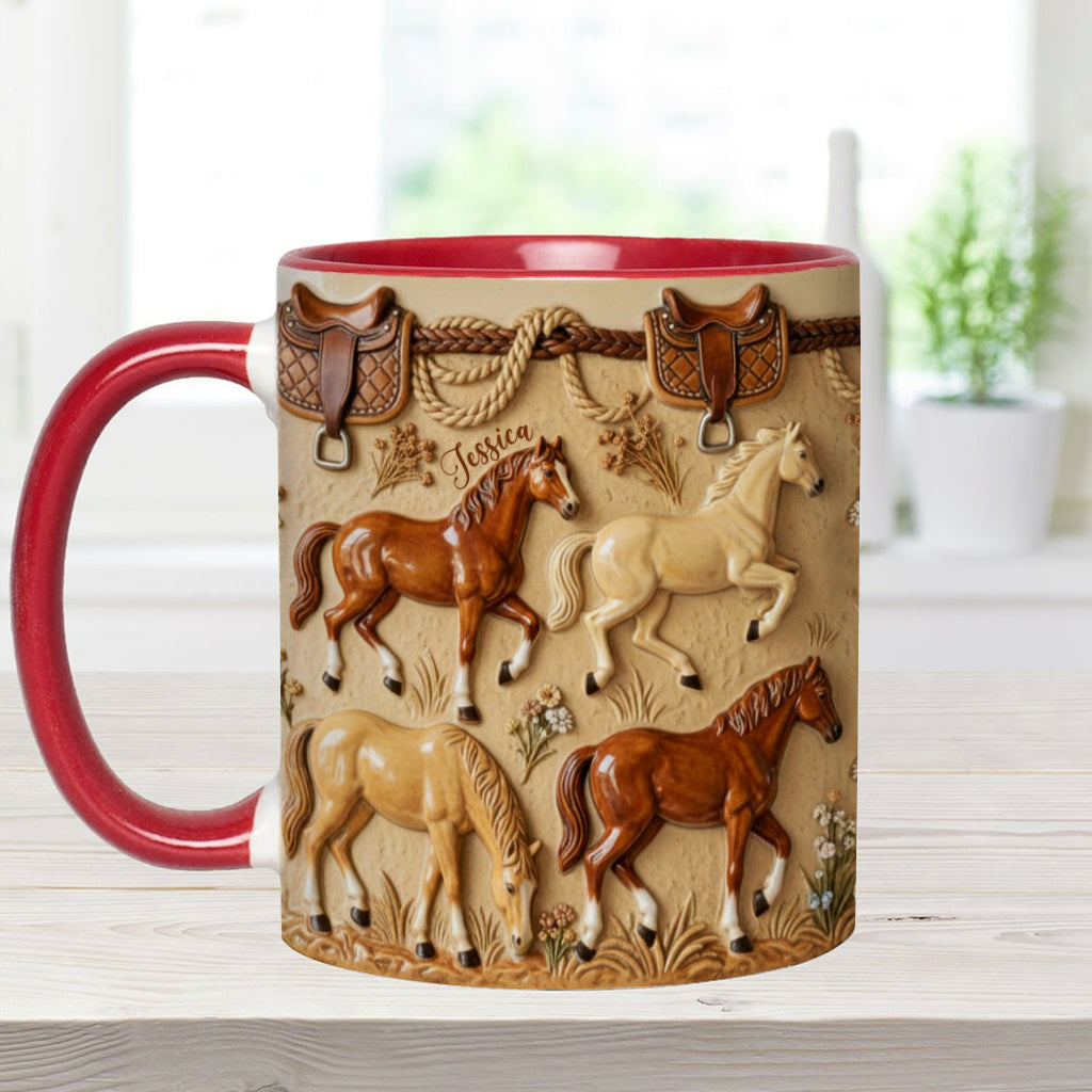 Love Horse - Personalized Horse Accent Mug