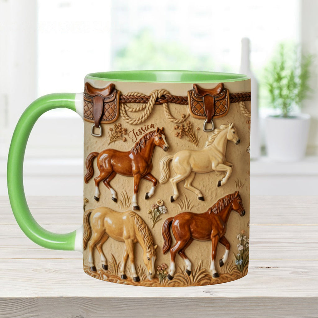 Love Horse - Personalized Horse Accent Mug