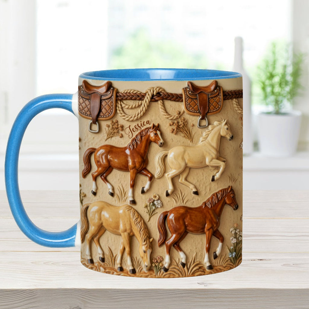 Love Horse - Personalized Horse Accent Mug