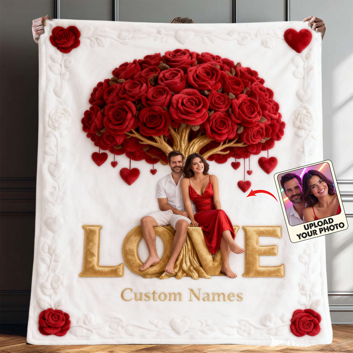 You And Me - Personalized Couple Blanket