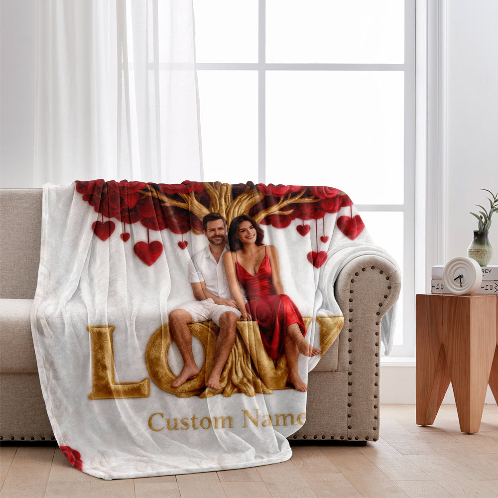 You And Me - Personalized Couple Blanket