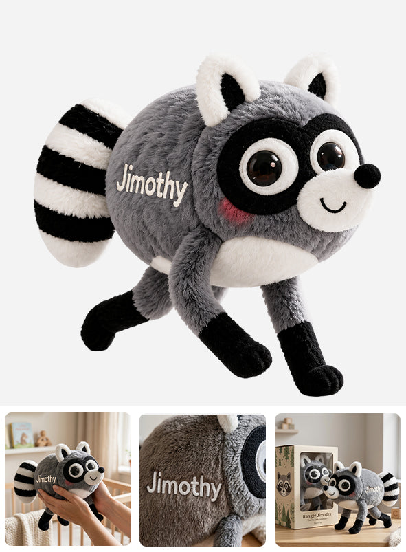 Jimothy Raccoon - Raccoon Premium Faux Fur Pillow