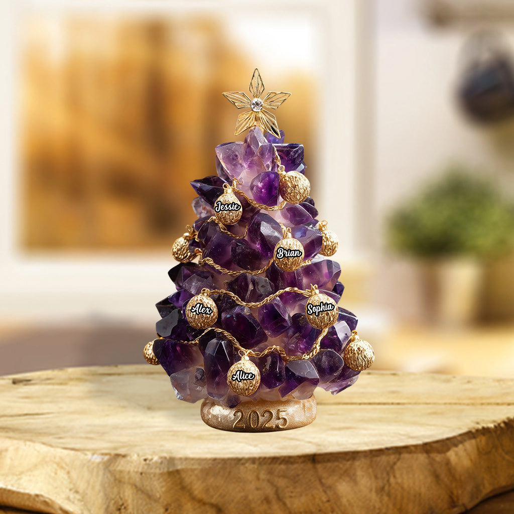 Our Family, Merry Christmas 2025 - Personalized Family Custom Shaped Acrylic Plaque