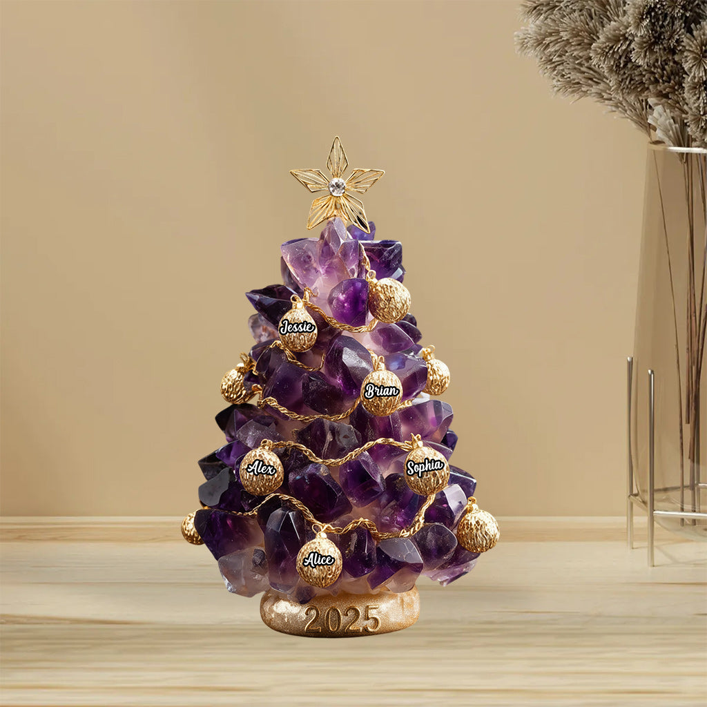 Our Family, Merry Christmas 2025 - Personalized Family Custom Shaped Acrylic Plaque