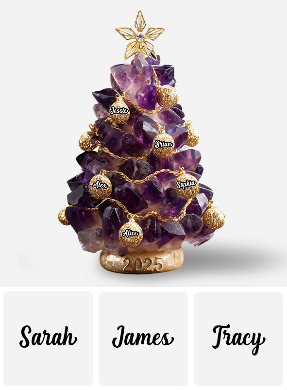 Our Family, Merry Christmas 2025 - Personalized Family Custom Shaped Acrylic Plaque