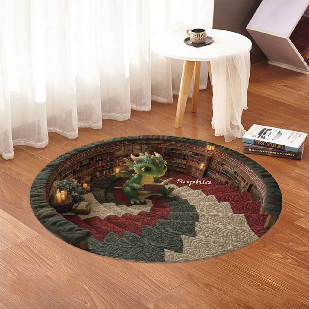 Love Books - Personalized Book Round Rug