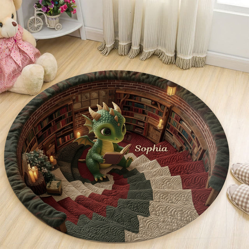 Love Books - Personalized Book Round Rug