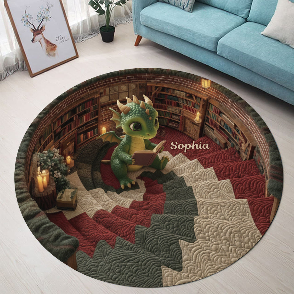 Love Books - Personalized Book Round Rug