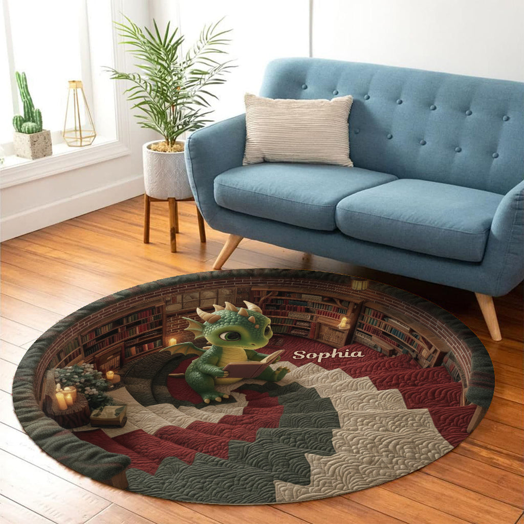 Love Books - Personalized Book Round Rug