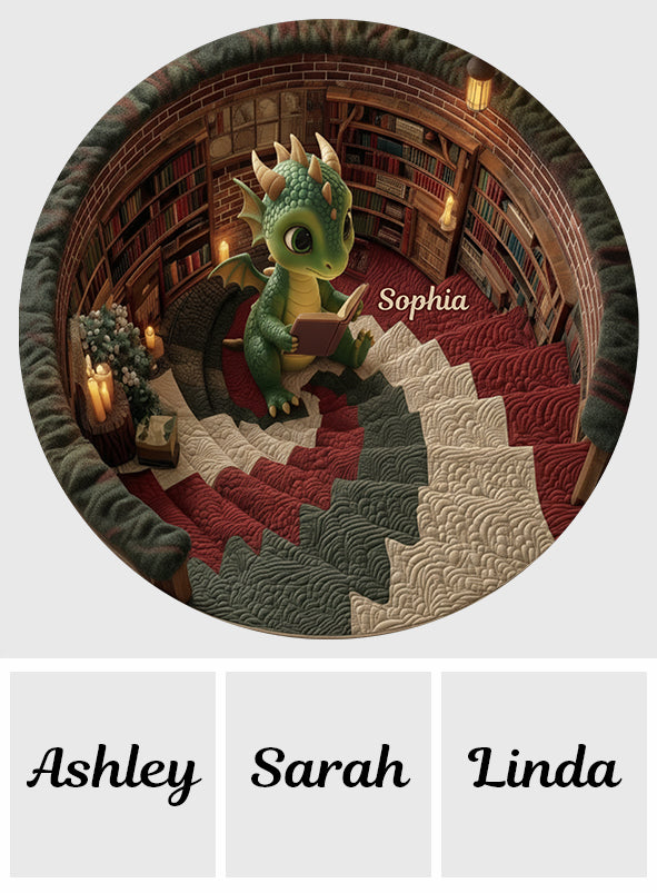 Love Books - Personalized Book Round Rug