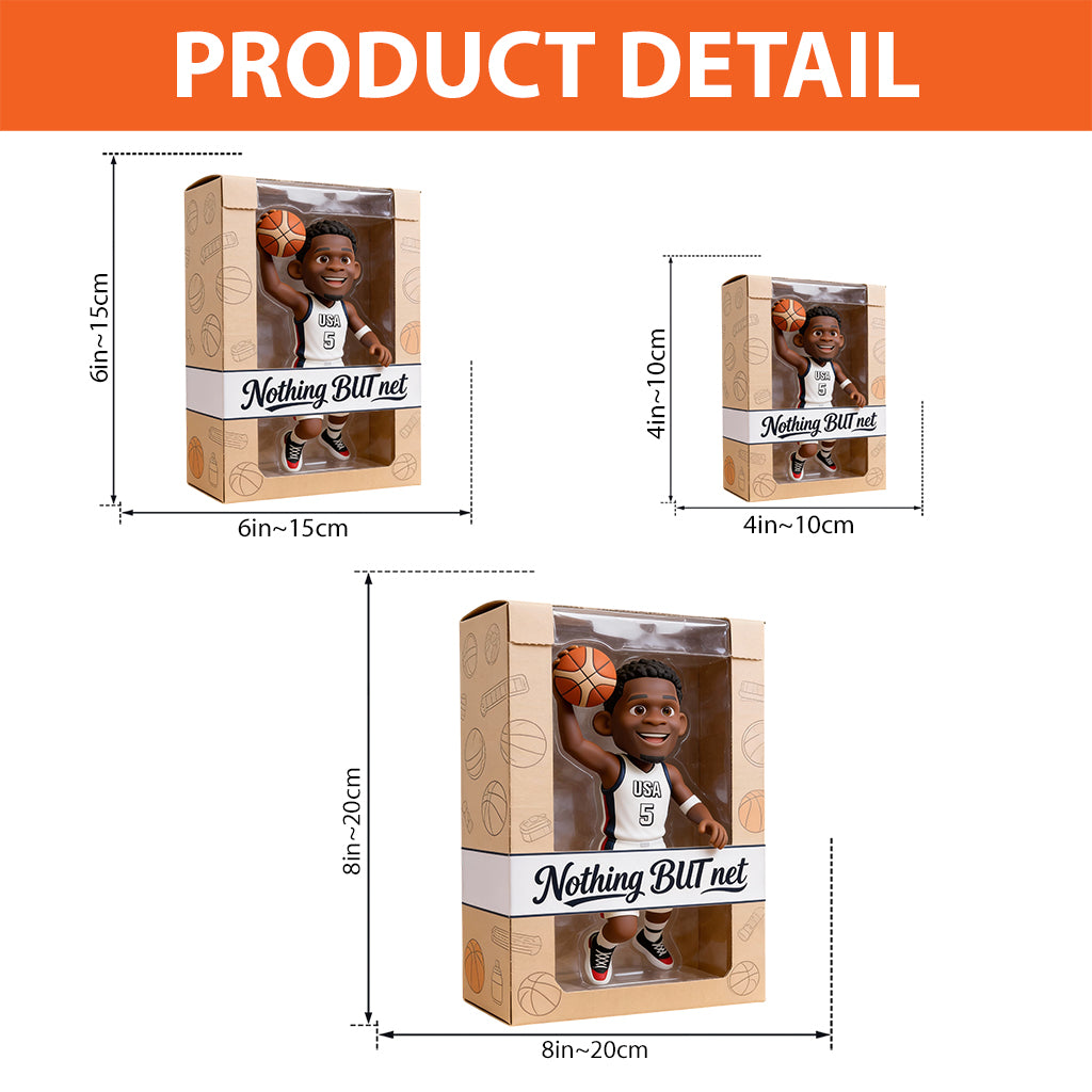 Liebe zum Basketball – Personalisierte Acrylplakette in Basketballform