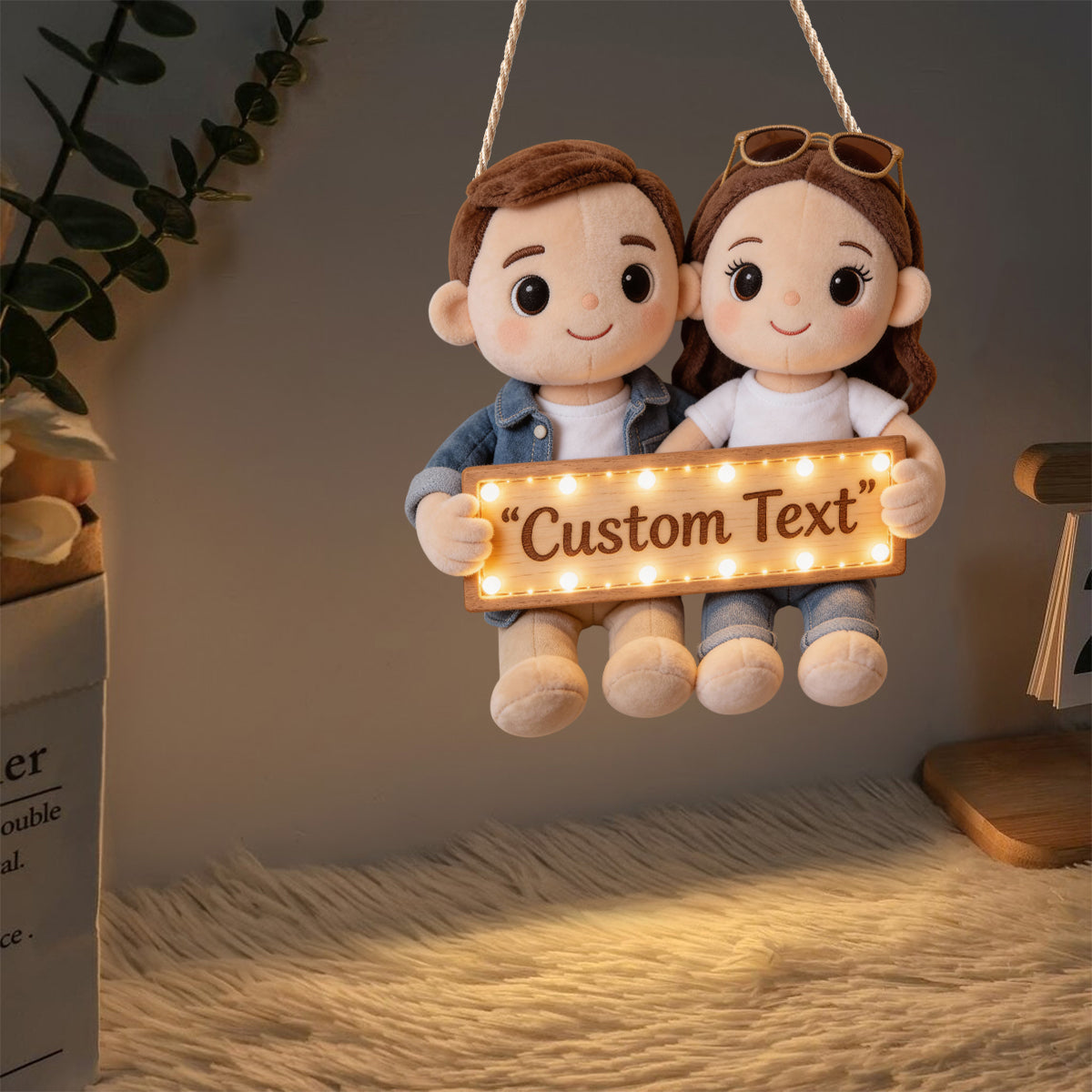 You & Me We Got This - Personalized Couple LED Light Acrylic Sign