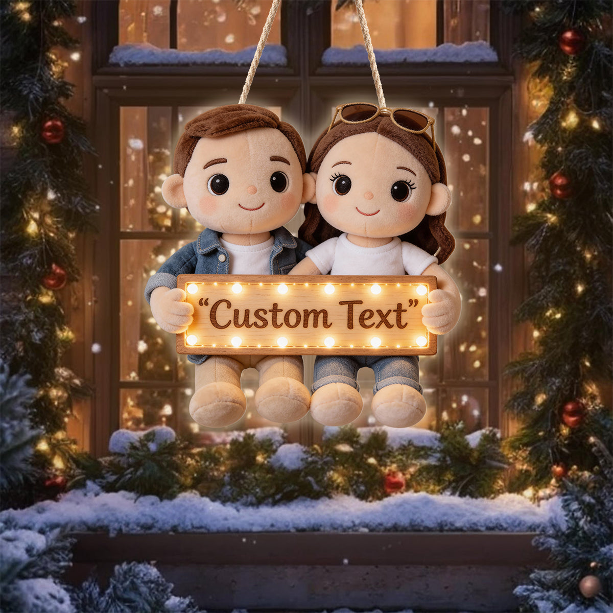 You & Me We Got This - Personalized Couple LED Light Acrylic Sign