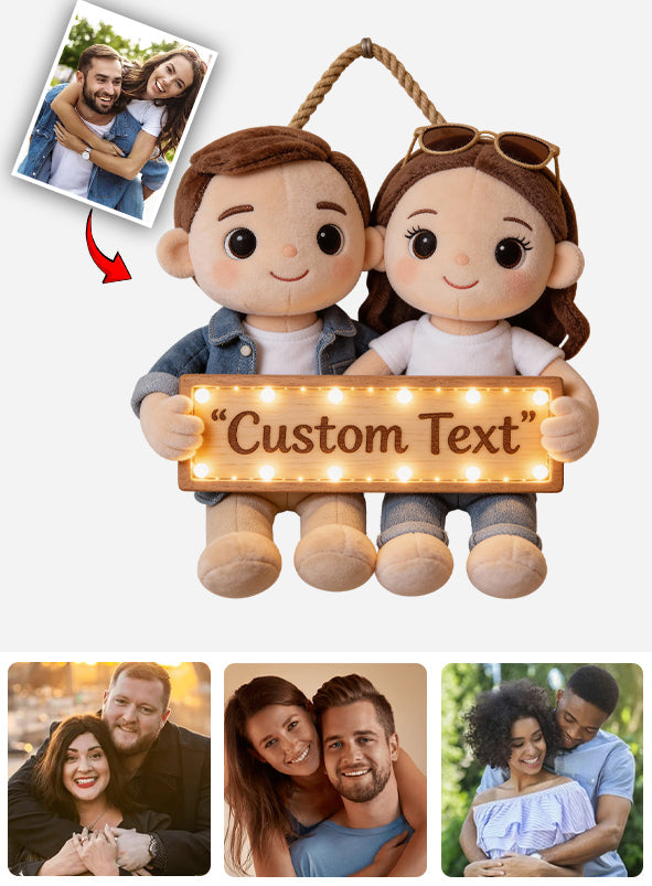 You & Me We Got This - Personalized Couple LED Light Acrylic Sign