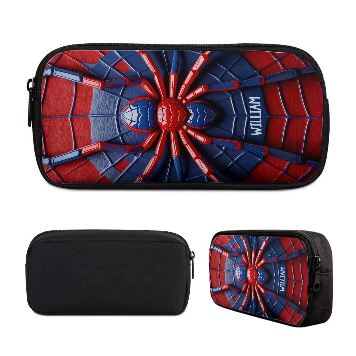 Spider - Personalized Kid Backpack Lunch Bag Pencil Case Set