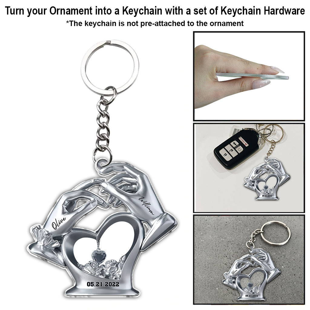 Anniversary Gifts For Couple - Personalized Couple Ornament