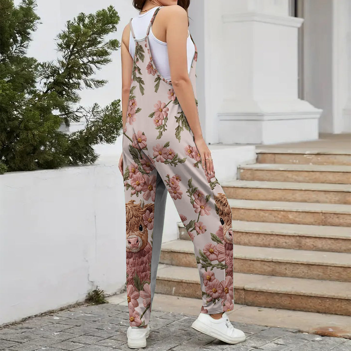 Niedlicher Hochlandrind-Overall – Personalisierter Hochlandrind-Overall in lockerer Passform