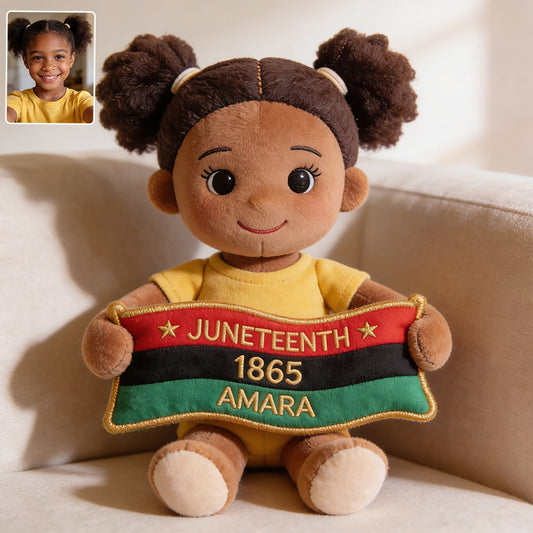 Célébration de la Liberté 1865 - Coussin en Fourrure Synthétique Personnalisé pour Juneteenth