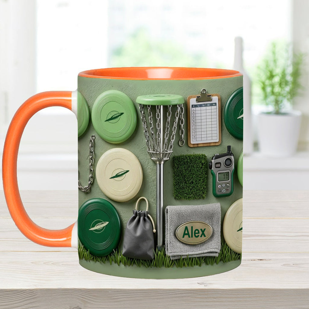 Love Disc Golf - Personalized Disc Golf Accent Mug & Coaster
