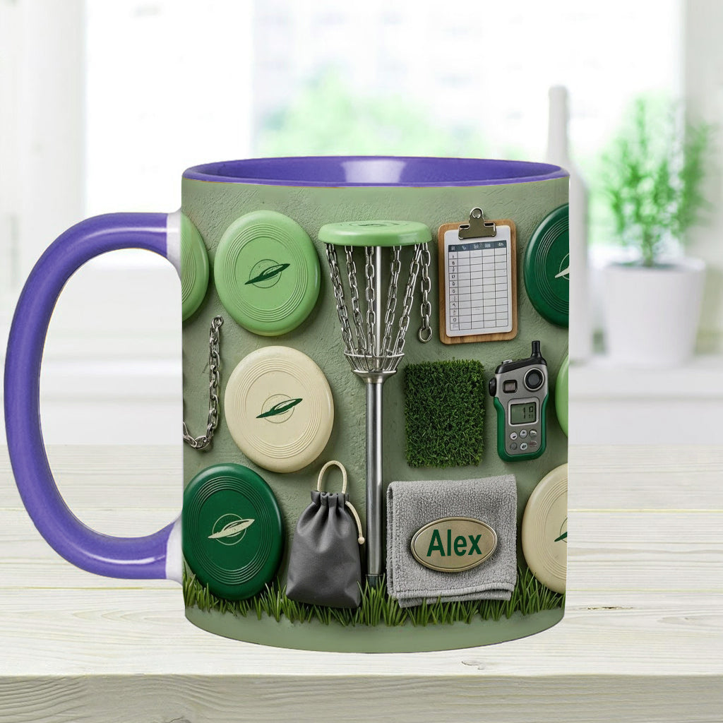 Love Disc Golf - Personalized Disc Golf Accent Mug & Coaster
