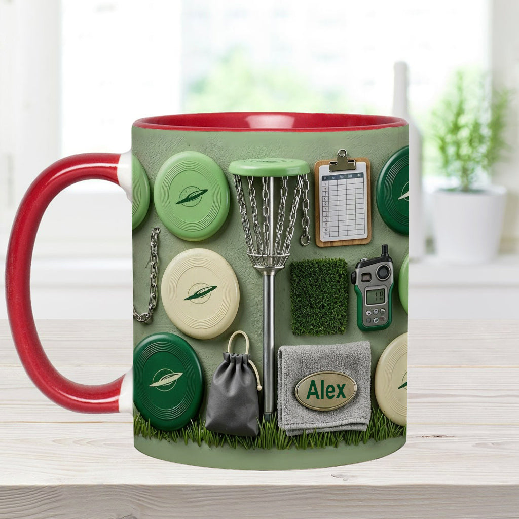 Love Disc Golf - Personalized Disc Golf Accent Mug & Coaster
