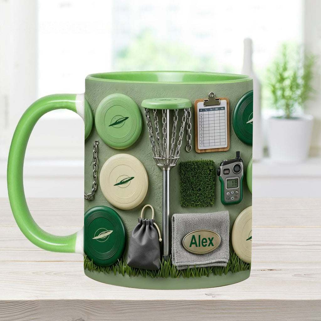 Love Disc Golf - Personalized Disc Golf Accent Mug & Coaster