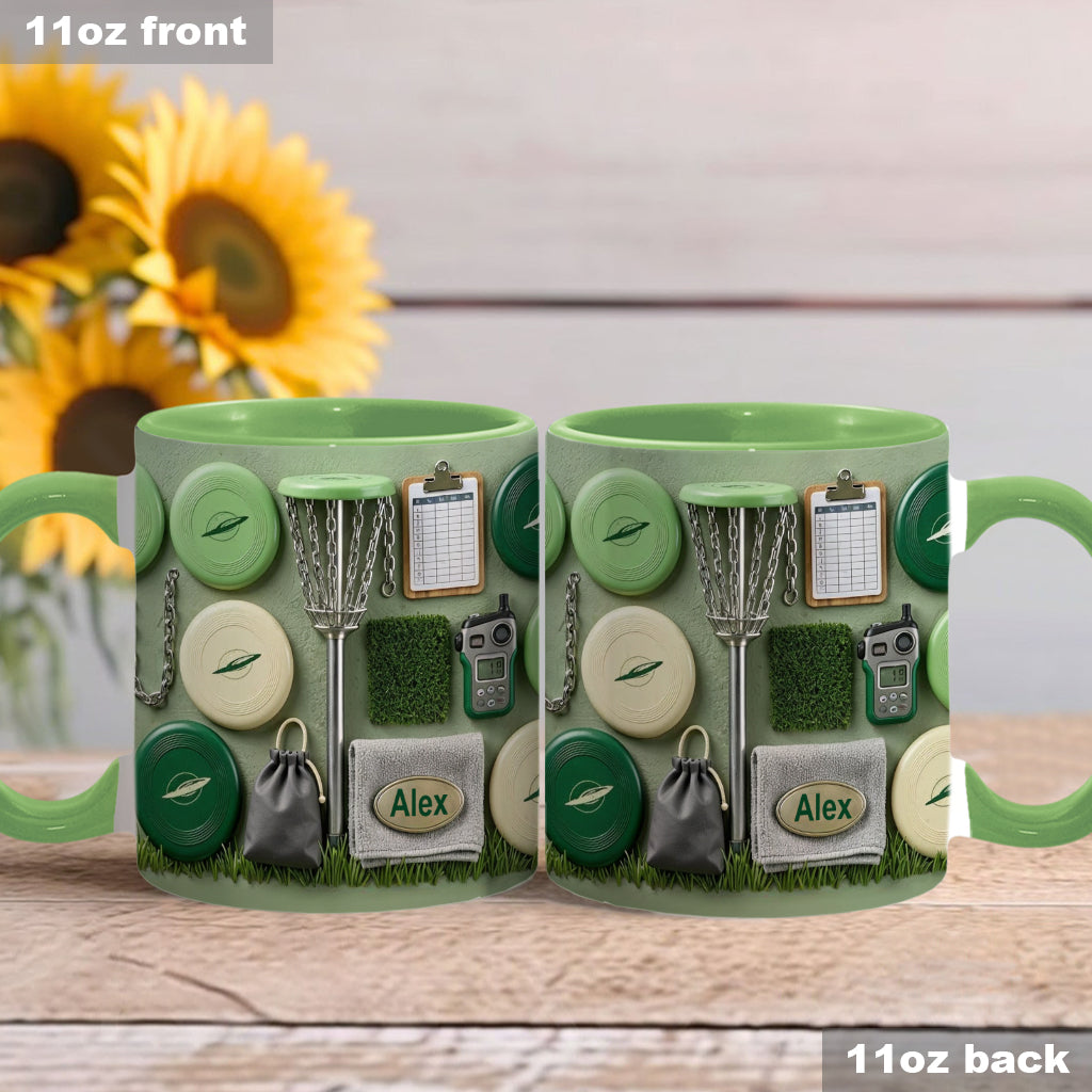 Love Disc Golf - Personalized Disc Golf Accent Mug & Coaster