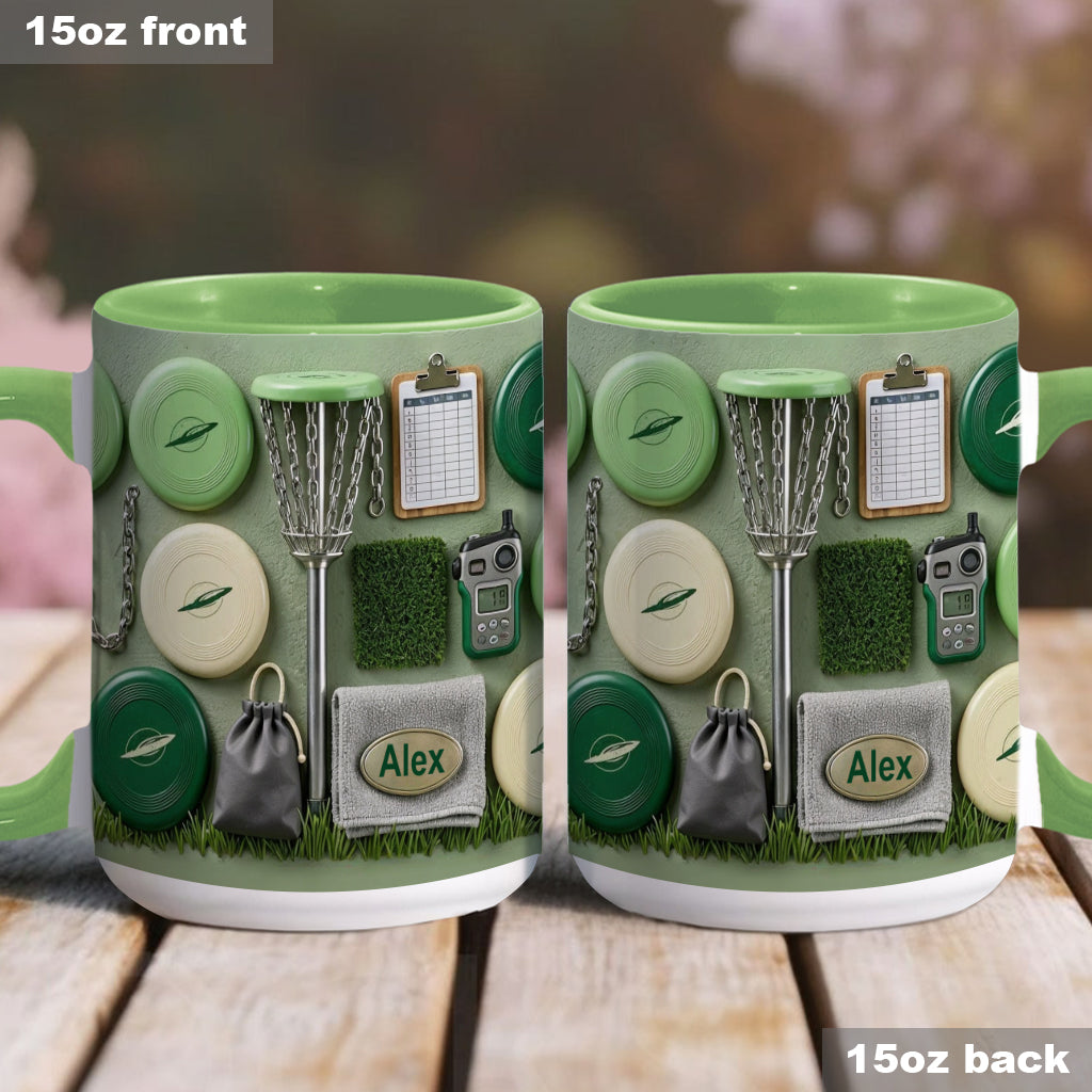 Love Disc Golf - Personalized Disc Golf Accent Mug & Coaster