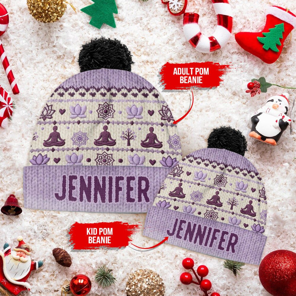 Namaste - Personalized Yoga Beanie Hat