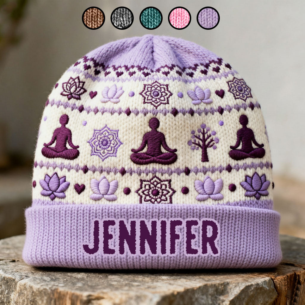 Namaste - Personalized Yoga Beanie Hat